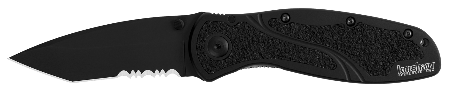 BLUR | TANTO, BLACK SERRATED